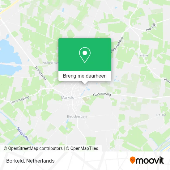 Borkeld kaart