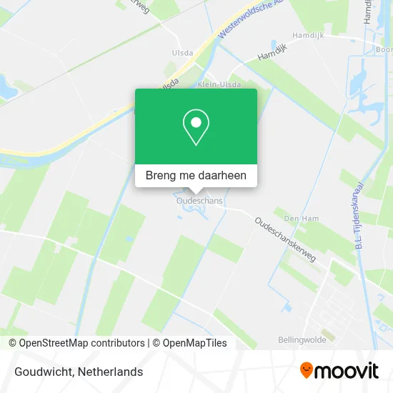 Goudwicht kaart