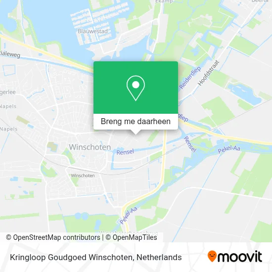 Kringloop Goudgoed Winschoten kaart
