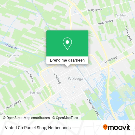 Vinted Go Parcel Shop kaart