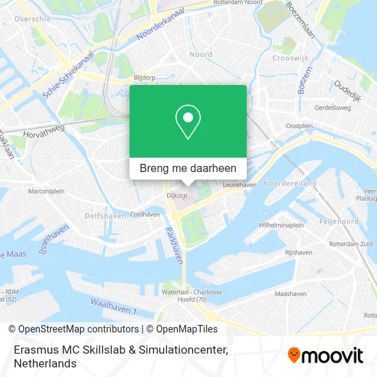 Erasmus MC Skillslab & Simulationcenter kaart