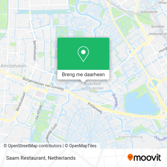 Saam Restaurant kaart