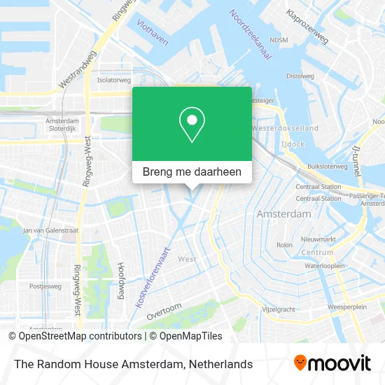 The Random House Amsterdam kaart