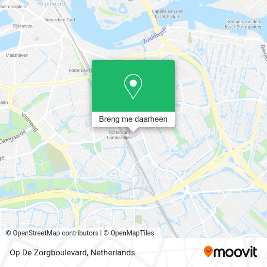 Op De Zorgboulevard kaart