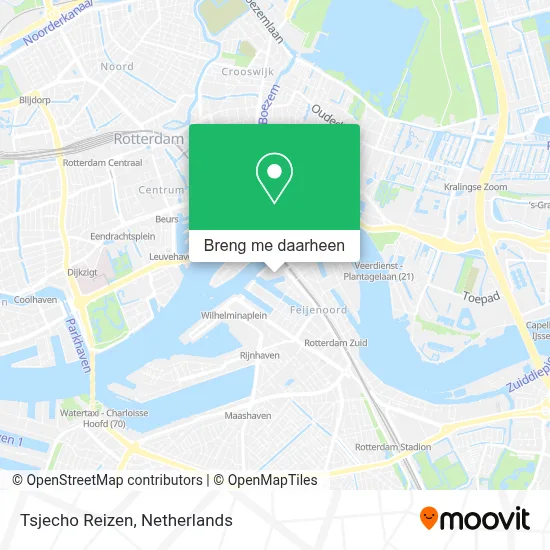 Tsjecho Reizen kaart