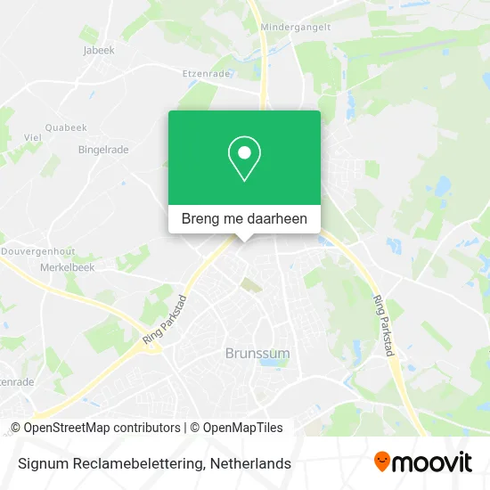 Signum Reclamebelettering kaart