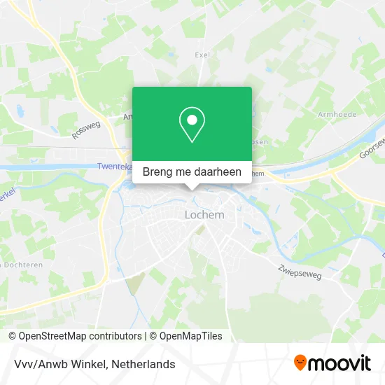 Vvv/Anwb Winkel kaart