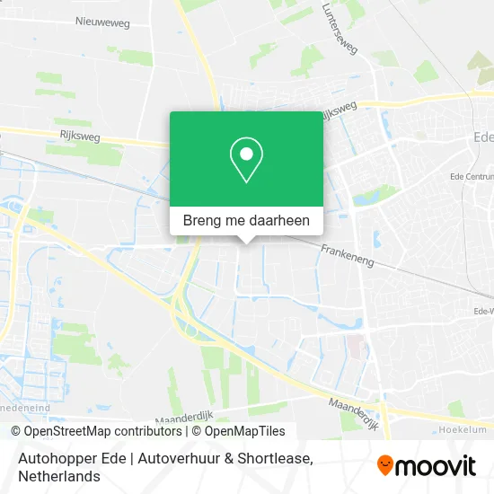 Autohopper Ede | Autoverhuur & Shortlease kaart