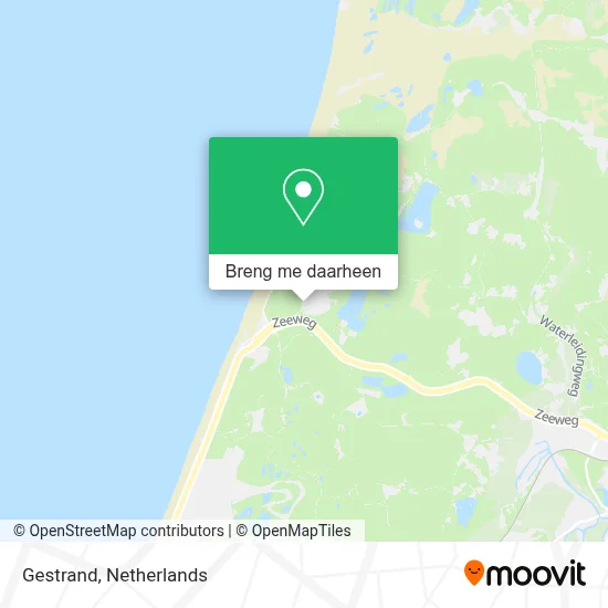Gestrand kaart