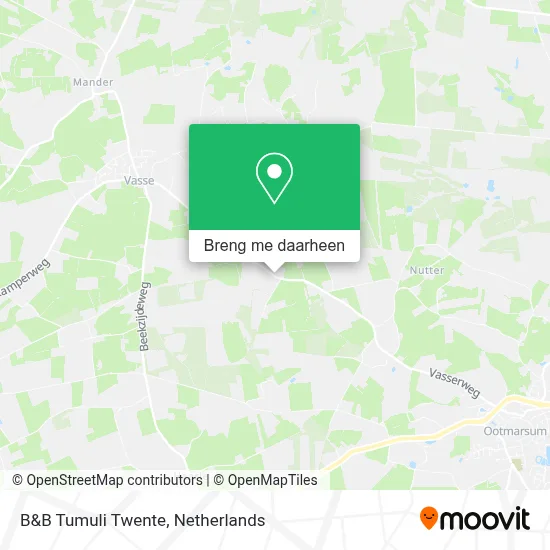 B&B Tumuli Twente kaart