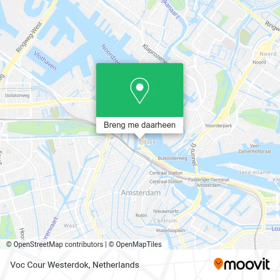 Voc Cour Westerdok kaart