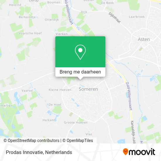 Prodas Innovatie kaart