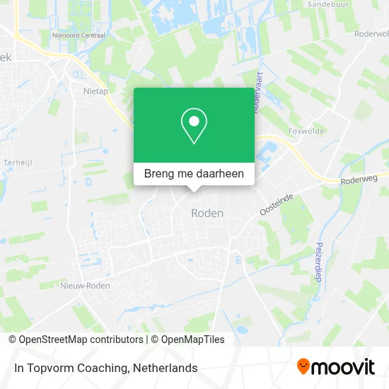 In Topvorm Coaching kaart