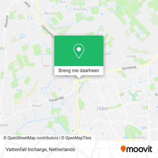 Vattenfall Incharge kaart