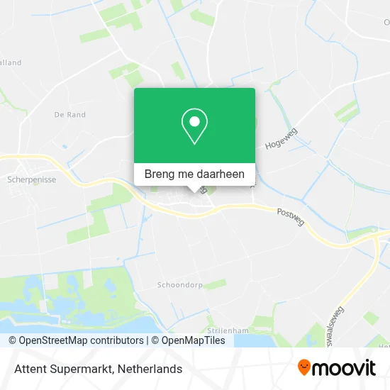 Attent Supermarkt kaart