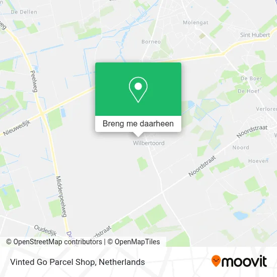 Vinted Go Parcel Shop kaart