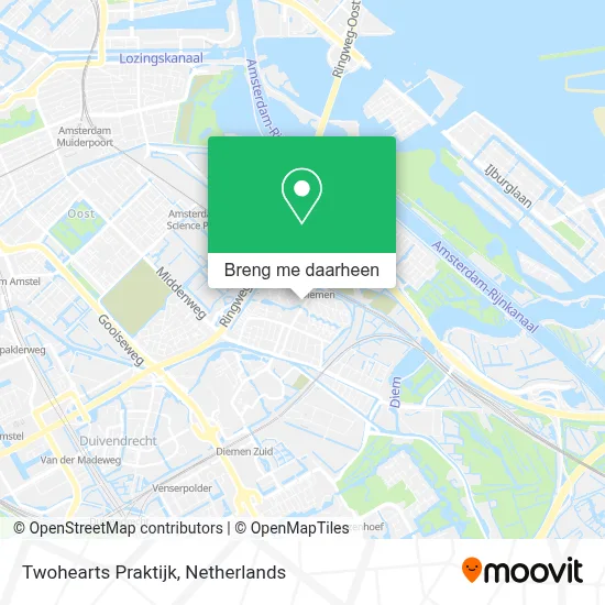 Twohearts Praktijk kaart