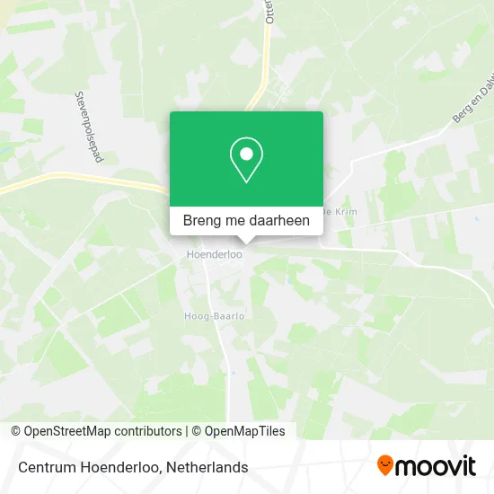 Centrum Hoenderloo kaart