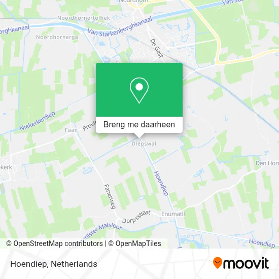 Hoendiep kaart