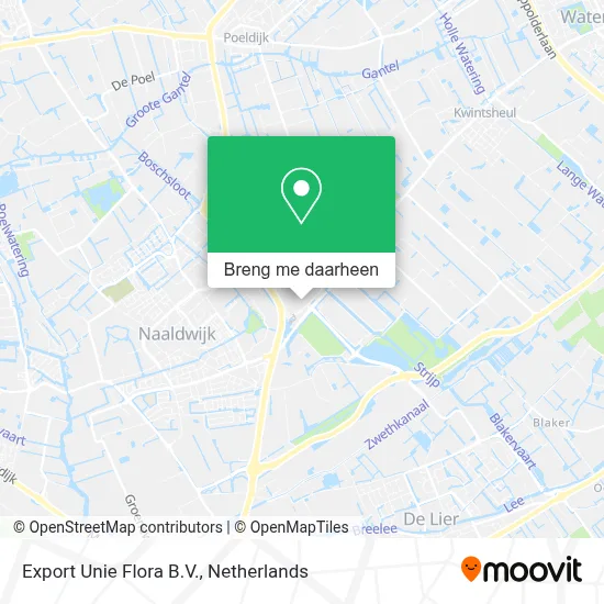 Export Unie Flora B.V. kaart