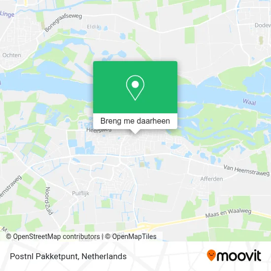 Postnl Pakketpunt kaart