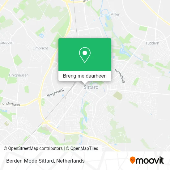 Berden Mode Sittard kaart