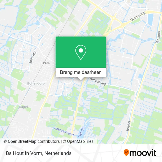 Bs Hout In Vorm kaart