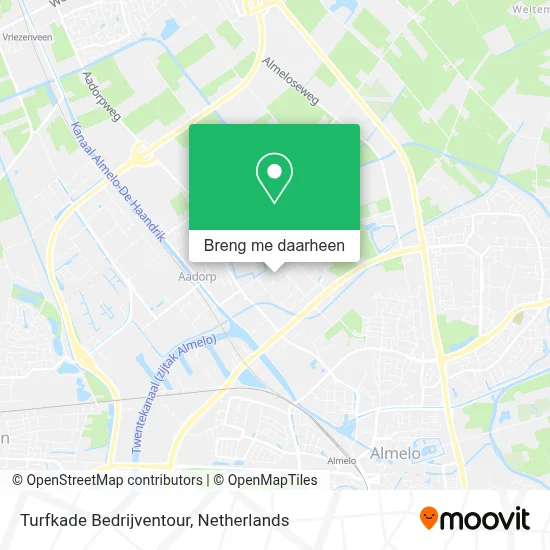 Turfkade Bedrijventour kaart