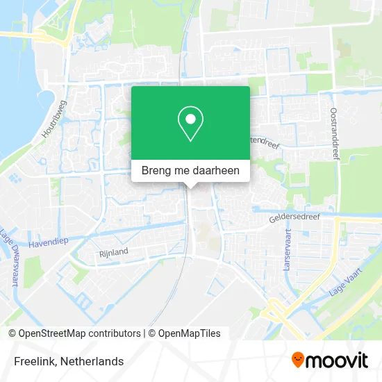 Freelink kaart