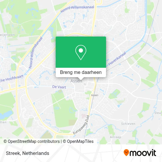 Streek kaart