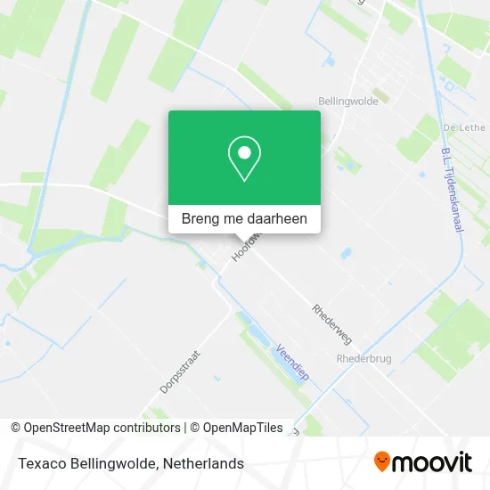 Texaco Bellingwolde kaart