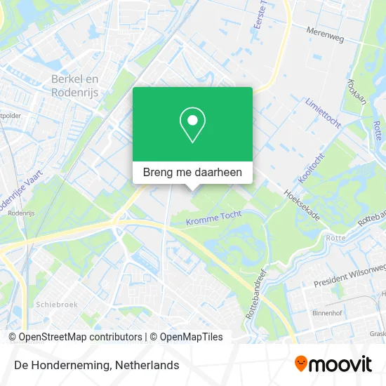 De Honderneming kaart