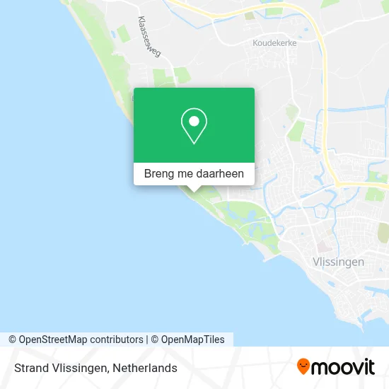 Strand Vlissingen kaart