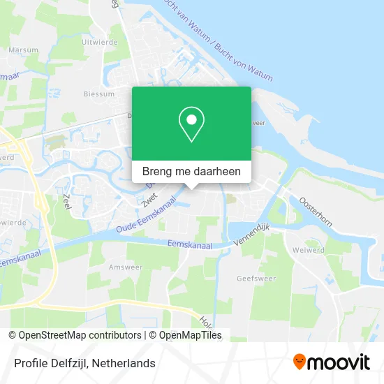 Profile Delfzijl kaart
