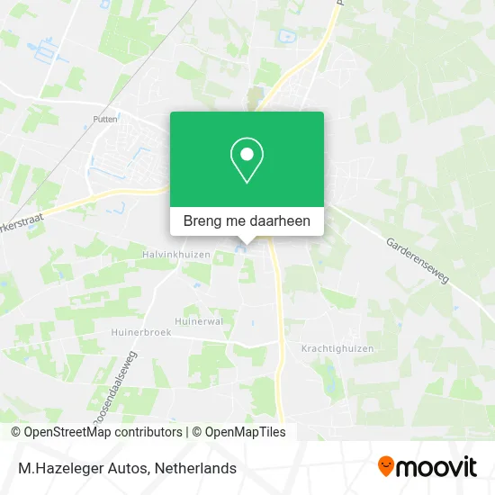 M.Hazeleger Autos kaart