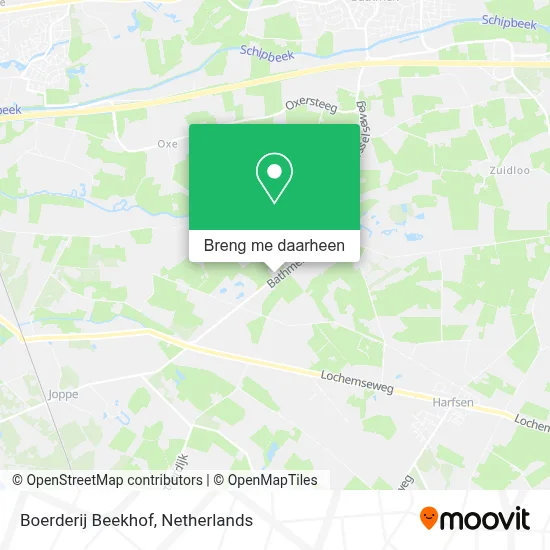 Boerderij Beekhof kaart