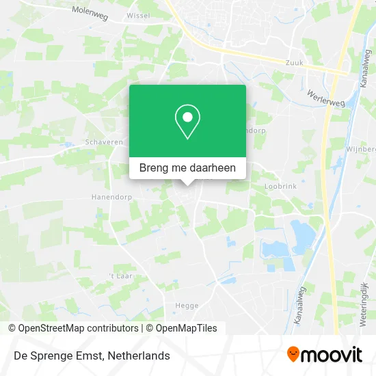 De Sprenge Emst kaart