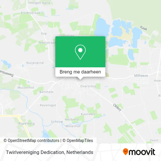 Twirlvereniging Dedication kaart