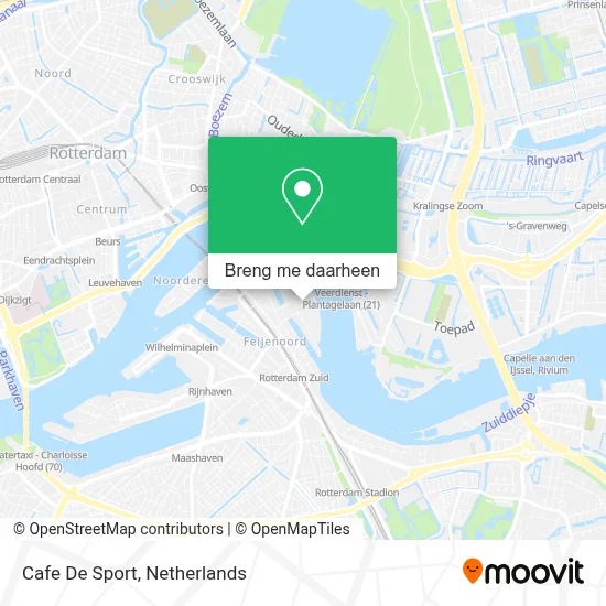 Cafe De Sport kaart