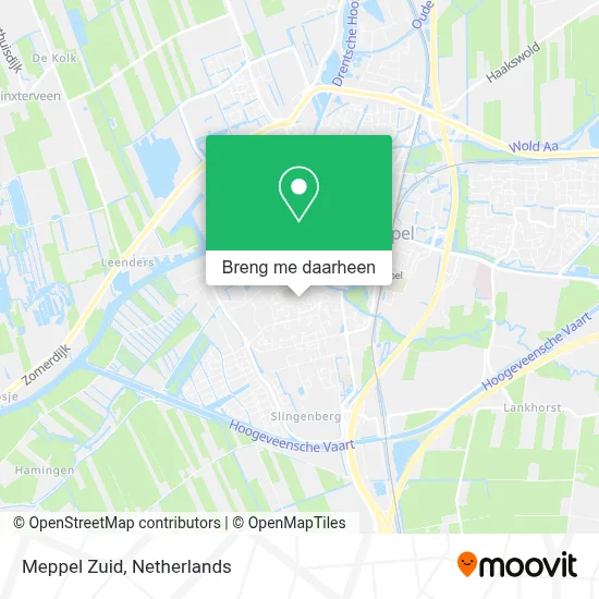 Meppel Zuid kaart