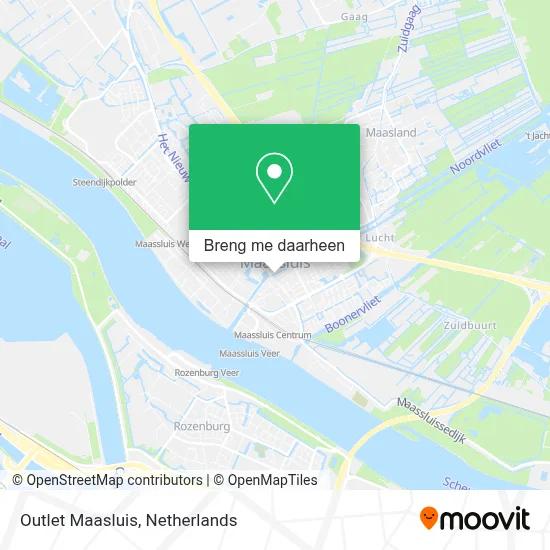 Outlet Maasluis kaart