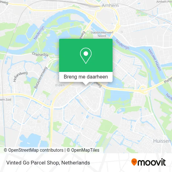 Vinted Go Parcel Shop kaart