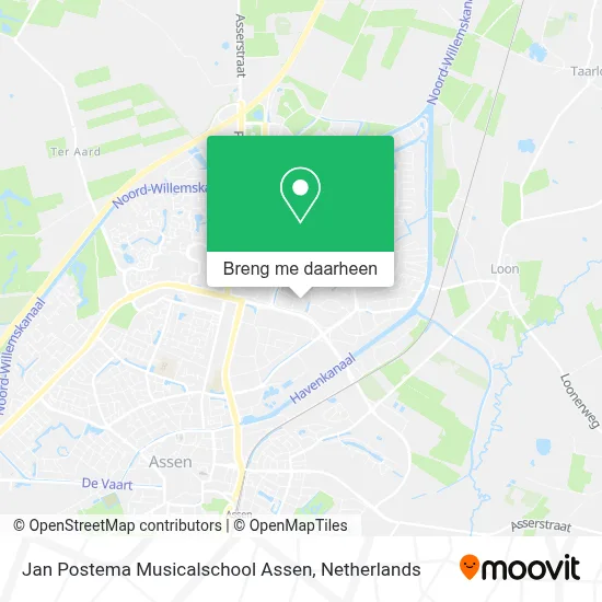 Jan Postema Musicalschool Assen kaart