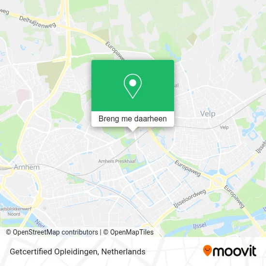 Getcertified Opleidingen kaart