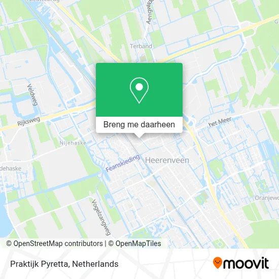 Praktijk Pyretta kaart