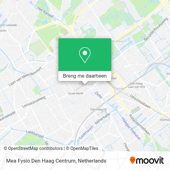 Mea Fysio Den Haag Centrum kaart