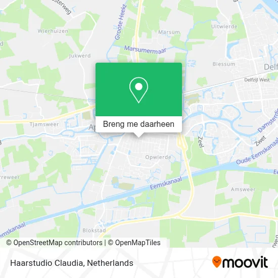Haarstudio Claudia kaart