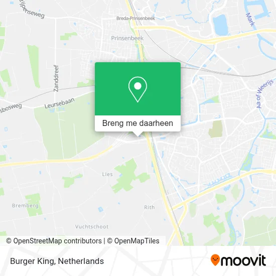 Burger King kaart