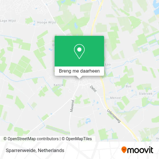 Sparrenweide kaart