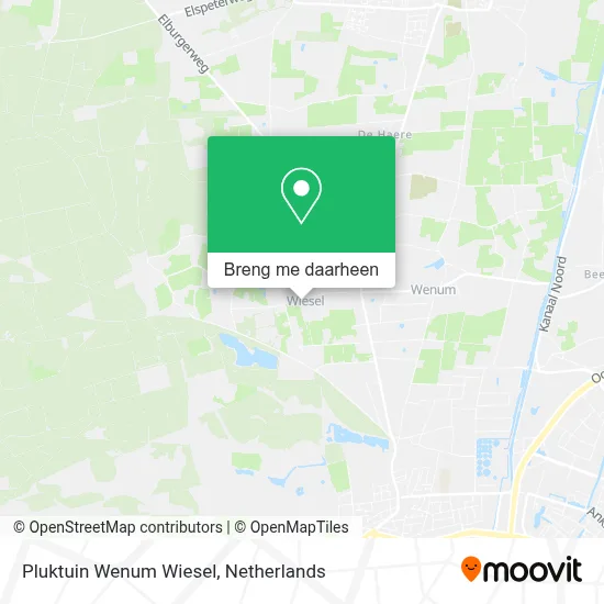 Pluktuin Wenum Wiesel kaart